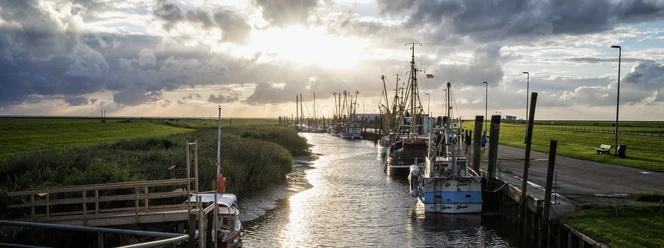 Kutterhafen an der Wurster Nordseeküste; Cuxland