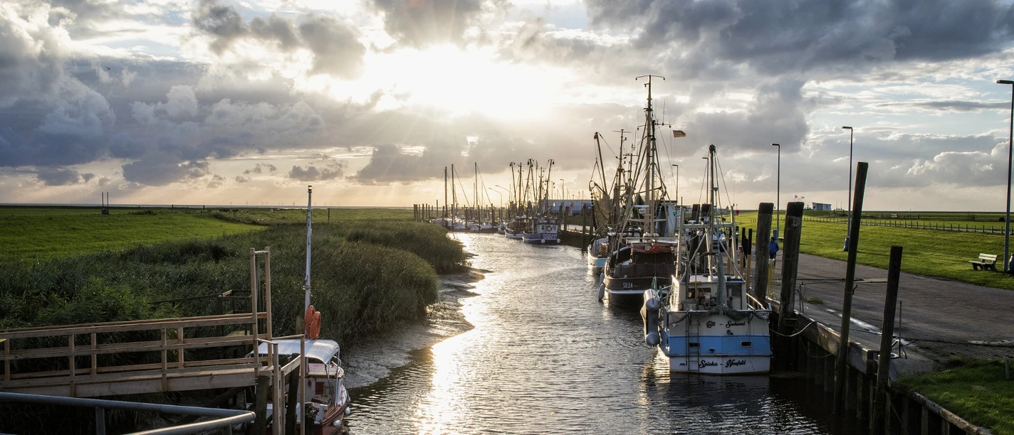 Kutterhafen an der Wurster Nordseeküste; Cuxland