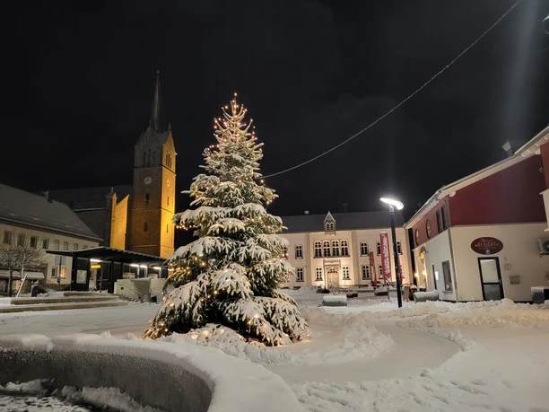 Medebacher Marktplatz im Winter
