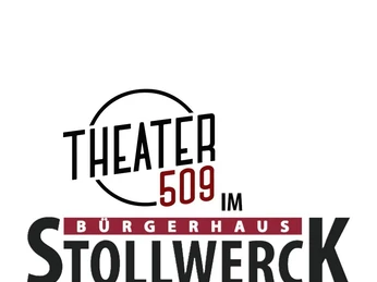 Theater509 / Bürgerhaus Stollwerck Logo des Theater509: Der Name "Theater509" groß und markant, eingefasst von Kreisbögen im Design.Theater509 logo: The name "Theater509" large and striking, framed by circular arcs in the design.