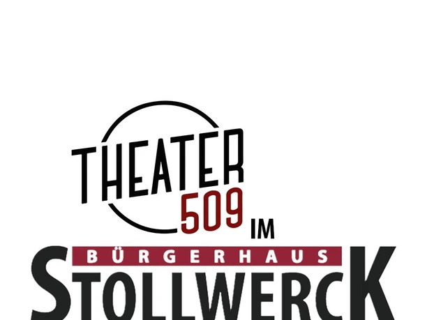Theater509 / Bürgerhaus Stollwerck Theater509 logo: The name "Theater509" large and striking, framed by circular arcs in the design.