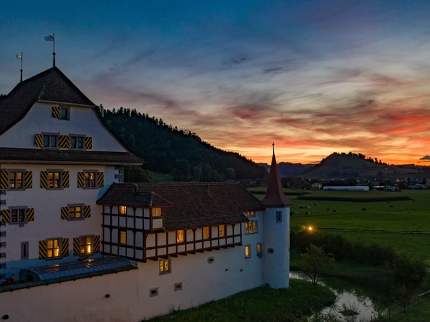 Abendstimmung Schloss Wyher