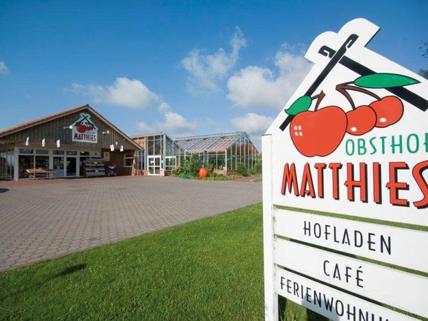 Außenansicht Hofcafé Obsthof Matthies in Jork-Borstel