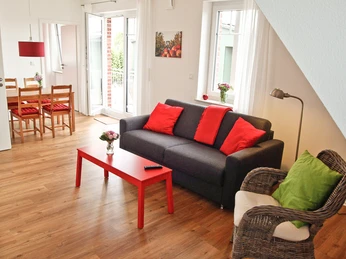 Wohnbereich Ferienwohnung Braeburn