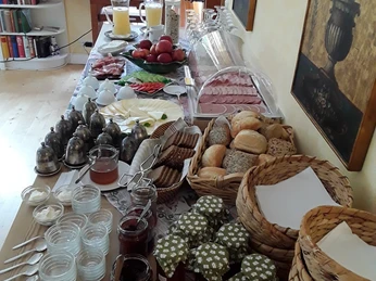 Frühstücksbüffet Gästehaus am Alten Hafen Jork