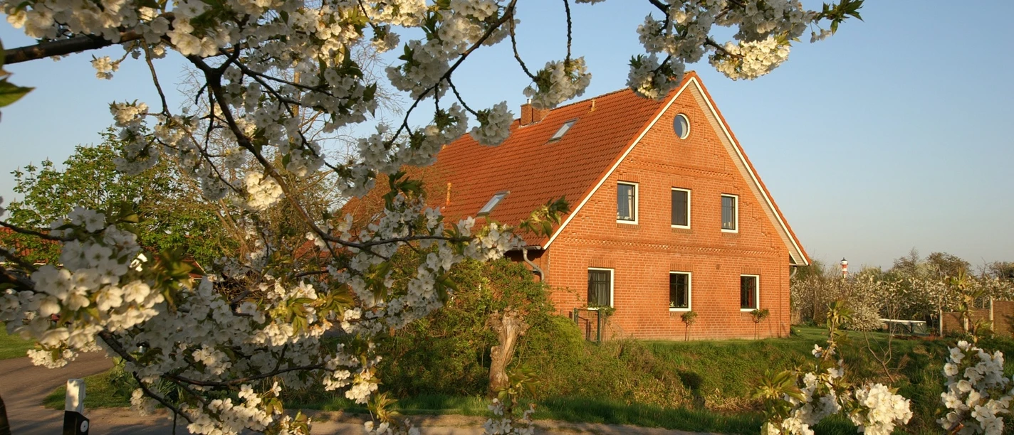 Außenansicht Ferienwohnungen Ebbe und Flut