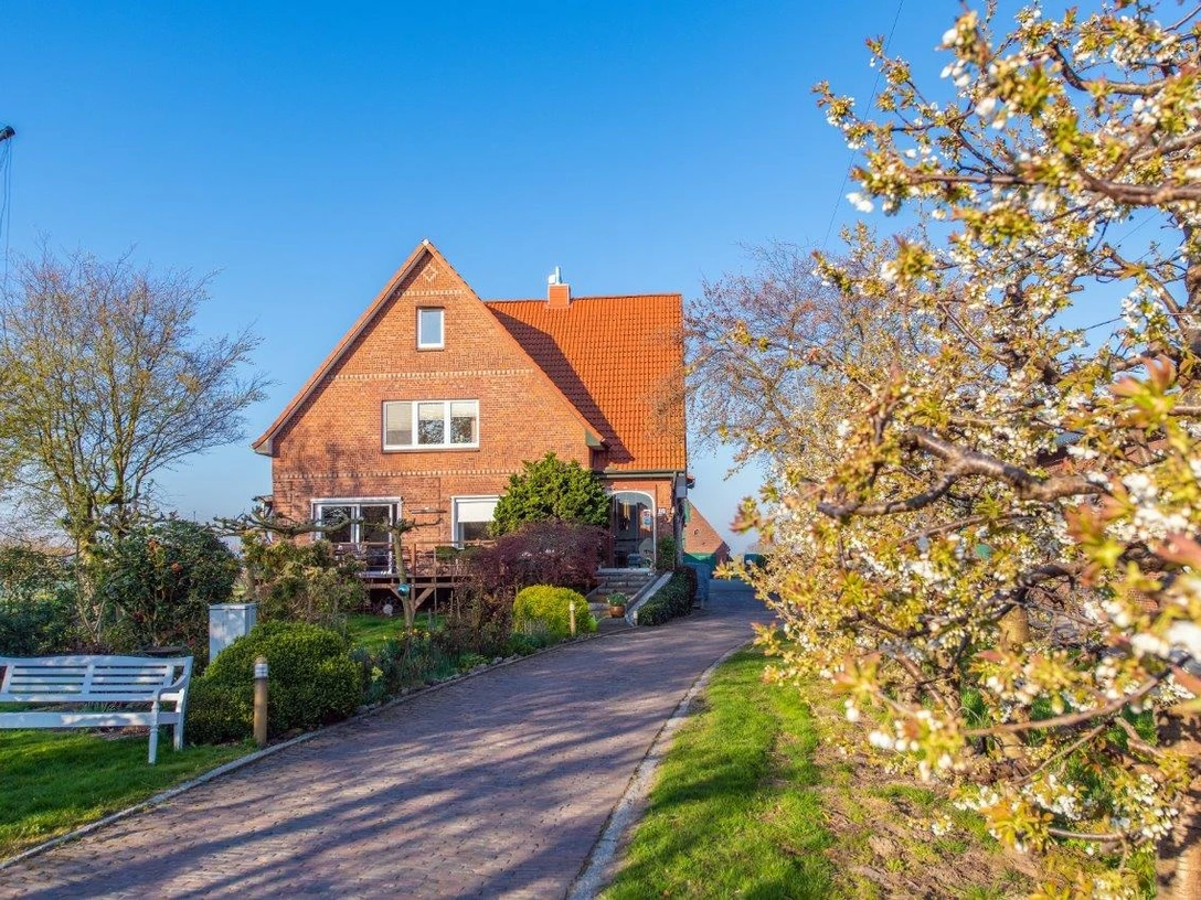 Außenaufnahme der Pension Hauschildt