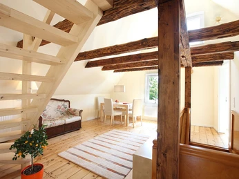 Essbereich Ferienwohnung "Kapitänskajüte"