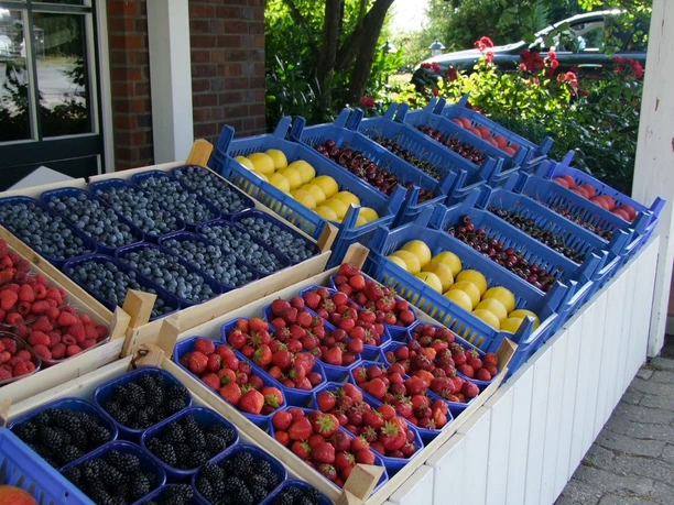 Obstauslage Hofladen Ramdohr