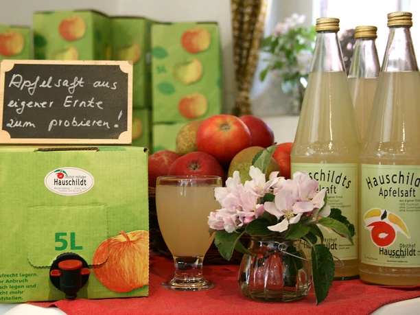 Frischer Apfelsaft vom Obsthof Hauschildt Jork