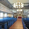 Innenansicht der Freiburger Kirche an der Elbe