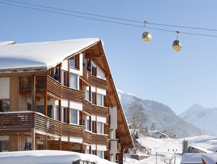 Aussenansicht im Winter - Reka-Feriendorf Hasliberg berner-oberland, hasliberg, reka-feriendorf