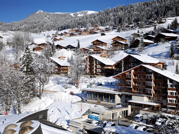 Aussenansicht im Winter - Reka-Feriendorf Hasliberg reka-feriendorf, berner-oberland, hasliberg Aussenansicht im Winter - Reka-Feriendorf Hasliberg reka-feriendorf, berner-oberland, hasliberg