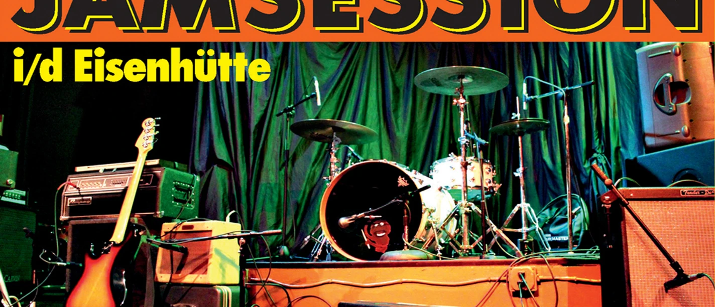 jamsession De naam van de band en de instrumenten worden weergegeven