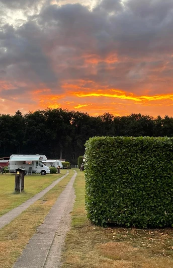 Abenddämmerung Campingplatz Gnarrenburg