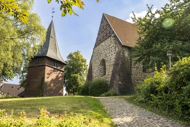 Mauritius Church Hittfeld Mauritius Church Hittfeld with wooden church tower