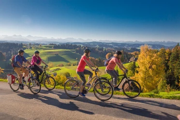 Unterwegs auf der Herzroute #99 im Emmental auf der Etappe Willisau - Burgdorf.