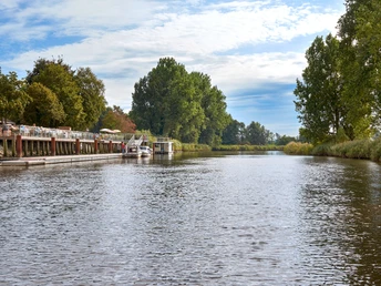 Blick auf die Oste von der Prahmfähre