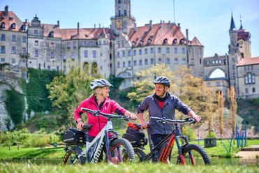 Radfahrer Hohenzollernschloss