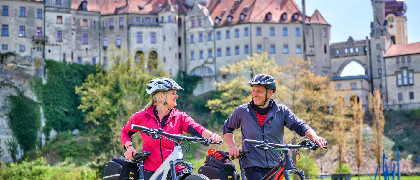 Radfahrer Hohenzollernschloss