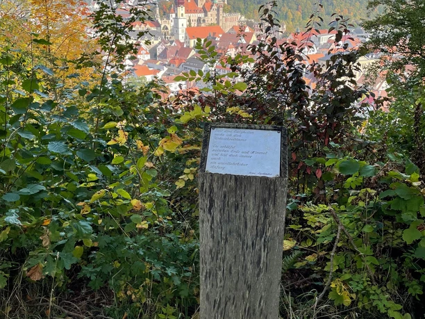 Stelen mit Schlossblick