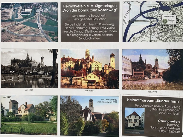 Schautafel "Von der Donau zum Rosenweg"