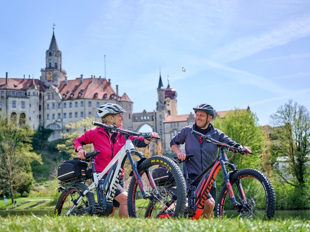 Radfahrer Donaubühne