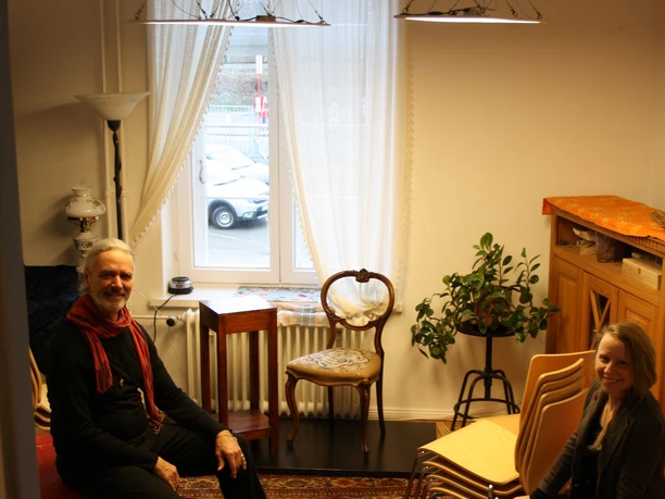 Adelina und Klaus im Courage