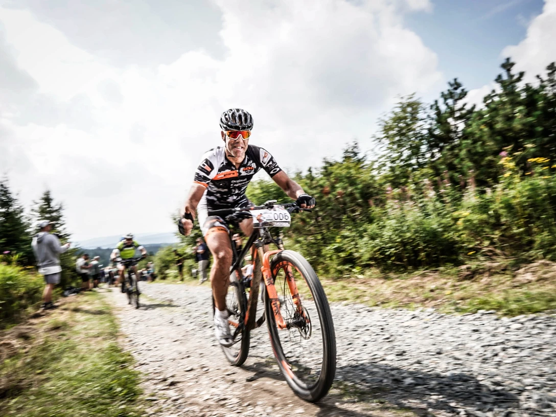 Zielanstieg zum Fichtelberg