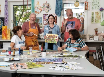 Malen in der Klinik Rosenberg Bad Driburg.