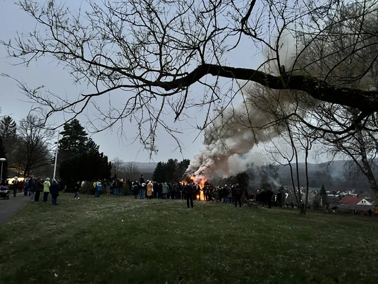 Osterfeuer Walkenried auf dem Geiersberg