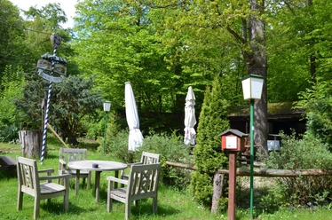 Stempelstation 16 im Nördlichen Harzvorland an der Waldgaststätte Hasenspring in Salzgitter-Bad