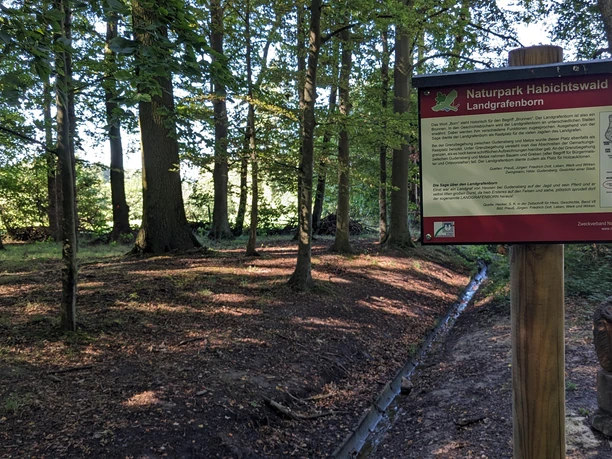 Infotafel am Landgrafenborn