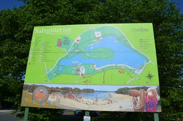 Übersichtstafel Salzgittersee am Ostufer