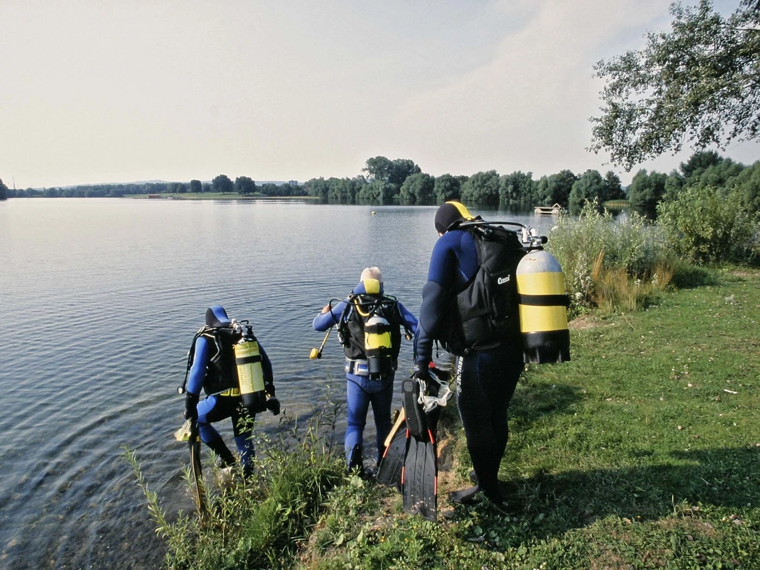 Taucher am Salzgittersee