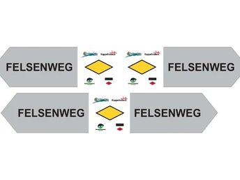 Felsenweg Beschilderung