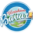 Minden Wirtshaus Bavaria.png Das Bild zeigt das Logo des Wirtshaus Bavaria. Bayerische Landschaft mit Bier.