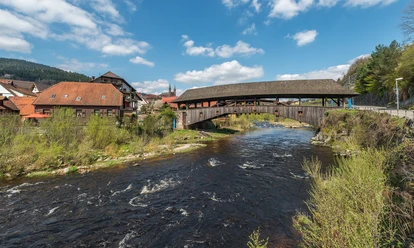 Historische Holzbrücke über der Murg in Forbach_compusign.de