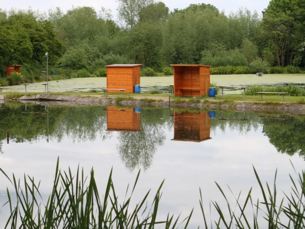 Forellenzentrum Naroda - Blick auf einen Teich