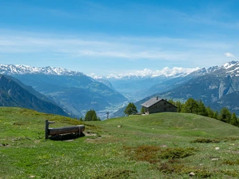 Fleschboden Saflischütte und Rhonetal