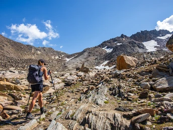 Start oberhalb der Allmagellerhütte