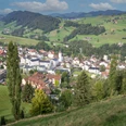 Blick auf das Dorf Entlebuch.