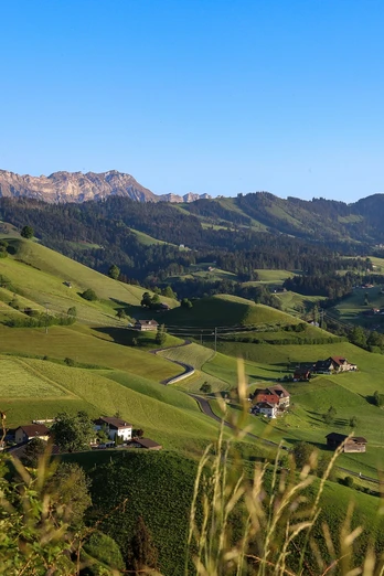 Blick vom Luegisland Richtung First.