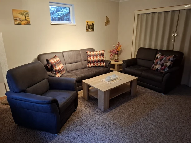 Wohnzimmer in der Ferienwohnung Bredehöft Wohnbereich FW Bredehöft