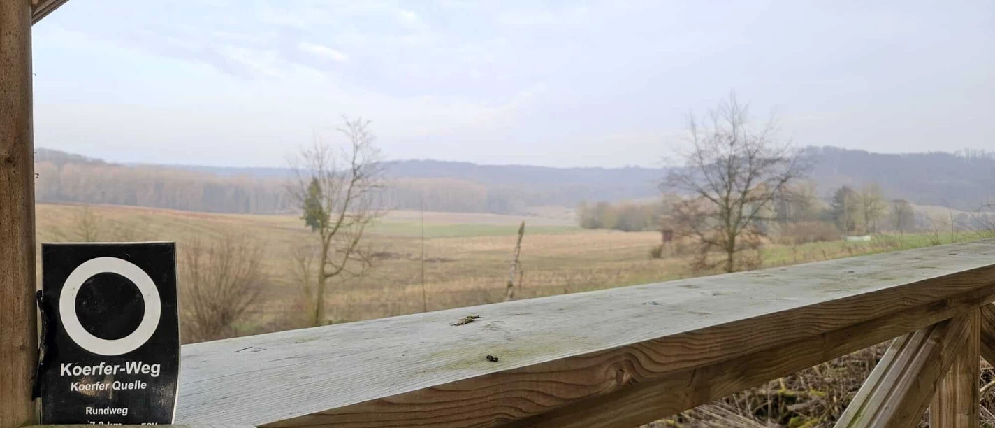 Bad-Driburg-Herste-Koerfer-Quelle Blick aus dem Koerfer Weg in Herste.