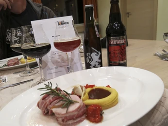 Bier Dinner im Restaurant des alpes in Fiesch in der Aletsch Arena