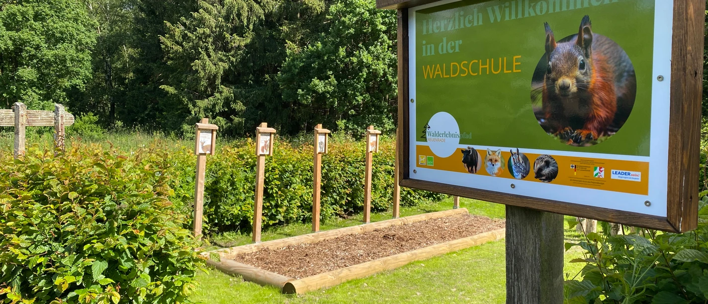 Die Waldschule am Walderlebnispfad in Neuenrade