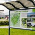 Informationstafel zum radfahren im Sauerland.