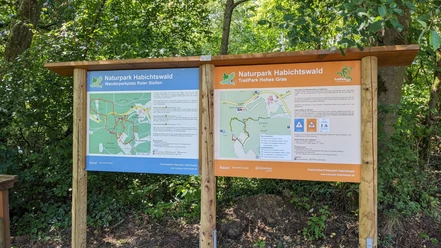 Wandertafel und Trail-Park-Info