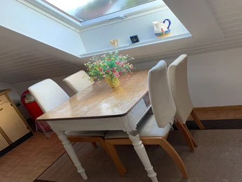 Ferienwohnung An der alten Kapelle Essbereich